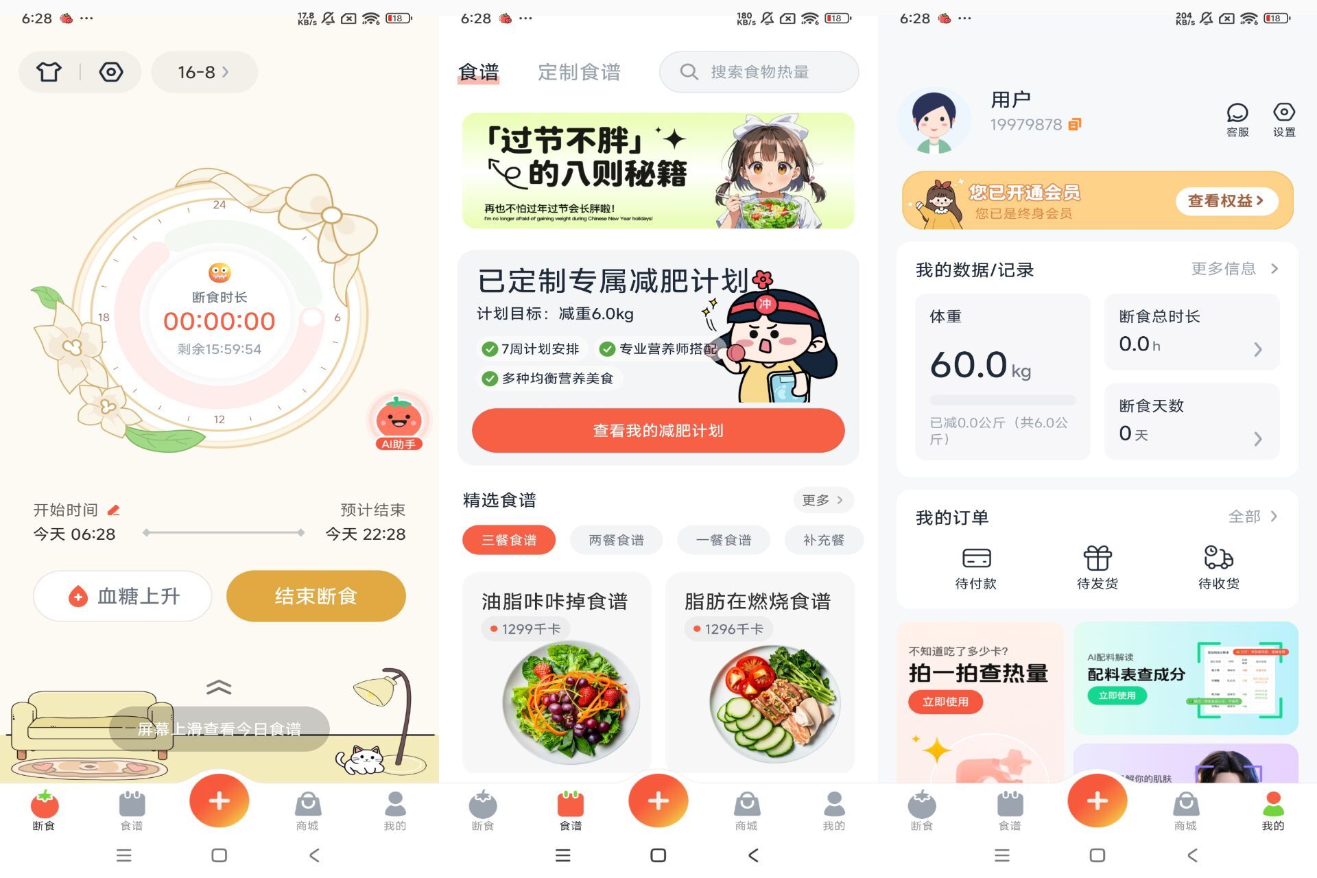 番茄轻断食（手机登录解锁VIP功能）