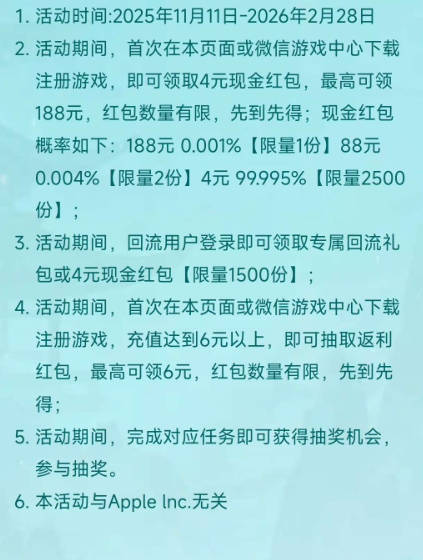 完美注册领奖